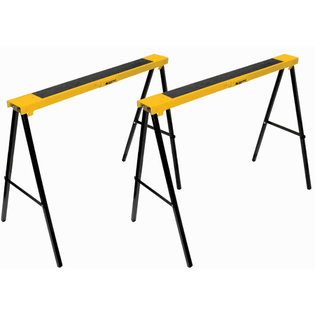 2 Pack of Performance Tool 250 LBS Folding Metal Sawhorse W54035