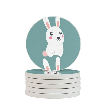 Circular Drink Coasters Set Cartoon Rabbit Bunny Animal Beautiful Home Decor Diatomite Heat-Resistant Diatomite Protect Table Countertop
Circular Drink Coasters Set Cartoon Rabbit Bunny Animal Beautiful Home Decor Diatomite Heat-Resistant Diatomite Protect Table Countertop
