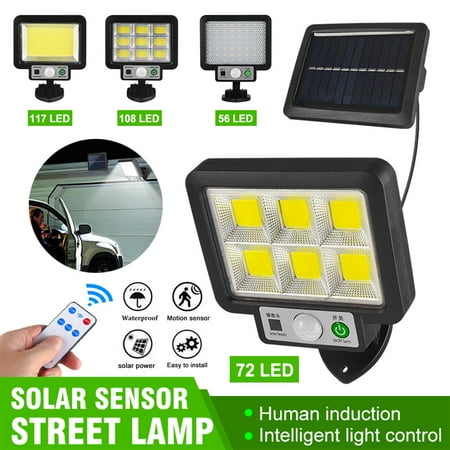 117LED Solar Wall Light Waterproof Motion Sensing Outdoor Garden Security Street Lamp with 3 Lighting Modes Remote Control
117LED Solar Wall Light Waterproof Motion Sensing Outdoor Garden Security Street Lamp with 3 Lighting Modes Remote Control