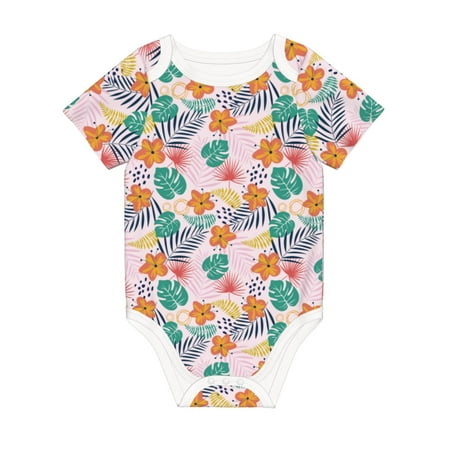 Coaee Tropical Plants for Soft Cotton Baby Short-Sleeve Bodysuit Baby Girls Boys Bodysuit Romper
Coaee Tropical Plants for Soft Cotton Baby Short-Sleeve Bodysuit Baby Girls Boys Bodysuit Romper