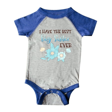 Inktastic I Have the Best Big Sister Ever with Blue Flowers Gift Baby Boy or Baby Girl Bodysuit
Inktastic I Have the Best Big Sister Ever with Blue Flowers Gift Baby Boy or Baby Girl Bodysuit