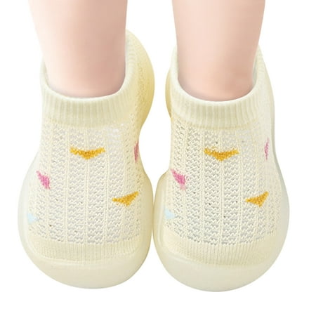 

QYZEU Toddlers Shoes Size 6 1 Year Old Shows Boys Girls Socks Shoes Toddler Breathable Mesh The Floor Socks Non Slip Prewalker Shoes