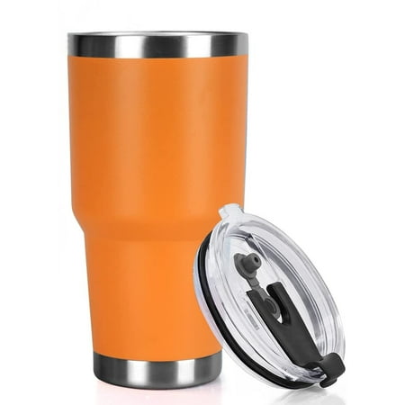 30 oz Stainless Steel Tumbler Insulated Coffee Tumbler Cup Double Wall Vacuum Insulated Travel Tumbler with Lid Powder Coated Travel Mug for Hot or Cold Drinks Orange
30 oz Stainless Steel Tumbler Insulated Coffee Tumbler Cup Double Wall Vacuum Insulated Travel Tumbler with Lid Powder Coated Travel Mug for Hot or Cold Drinks Orange