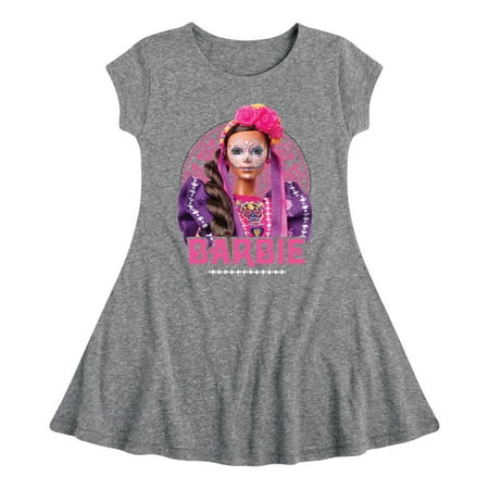 Barbie - Dia De Muertos - Toddler And Youth Girls Fit And Flare Dress
