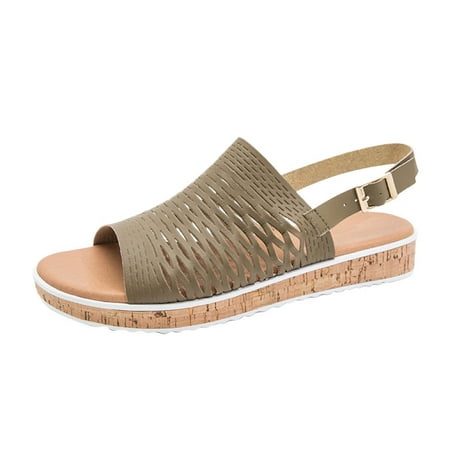 sandals for Women Ladies Shoes Summer Flat Heeled Thick Soled Hollow Breathable Large Size Sandals PU Dress Sandals for Women Green
sandals for Women Ladies Shoes Summer Flat Heeled Thick Soled Hollow Breathable Large Size Sandals PU Dress Sandals for Women Green