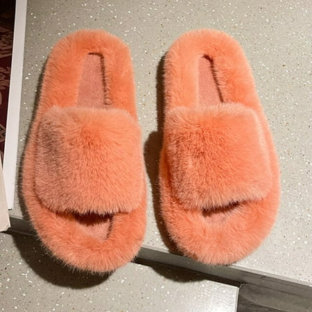 CoCopeaunt Winter House Women Fur Slippers Fashion Cross Band Warm Plush Ladies Fluffy Shoes Cozy Open Toe Indoor Fuzzy Slides For Girls
CoCopeaunt Winter House Women Fur Slippers Fashion Cross Band Warm Plush Ladies Fluffy Shoes Cozy Open Toe Indoor Fuzzy Slides For Girls