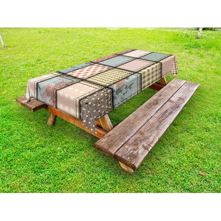 Shabby Chic Outdoor Tablecloth Patchwork Denim Seem Fabric Pieces with Stitches Square Tile Digital Print Decorative Washable Fabric Picnic Tablecloth 58 X 104 Inches Multicolor by Ambesonne
Shabby Chic Outdoor Tablecloth Patchwork Denim Seem Fabric Pieces with Stitches Square Tile Digital Print Decorative Washable Fabric Picnic Tablecloth 58 X 104 Inches Multicolor by Ambesonne
