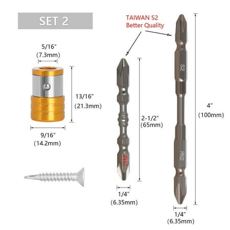 2pcs 1/4 Hex Shank Strong Magnetizer Screwdriver Bit Ring Head Lock Screw Tool- NEW
2pcs 1/4 Hex Shank Strong Magnetizer Screwdriver Bit Ring Head Lock Screw Tool- NEW