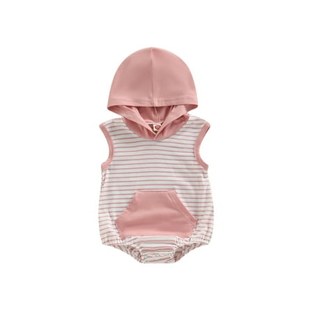 hirigin Baby Girls Boys Summer Casual Romper Short Sleeve Striped Hooded Playsuit with Pocket 
hirigin Baby Girls Boys Summer Casual Romper Short Sleeve Striped Hooded Playsuit with Pocket