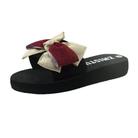 Cotonie Fashion Women Bowknot Flip-Flop Breathable Flat Open Toe sandals Beach Slippers
Cotonie Fashion Women Bowknot Flip-Flop Breathable Flat Open Toe sandals Beach Slippers