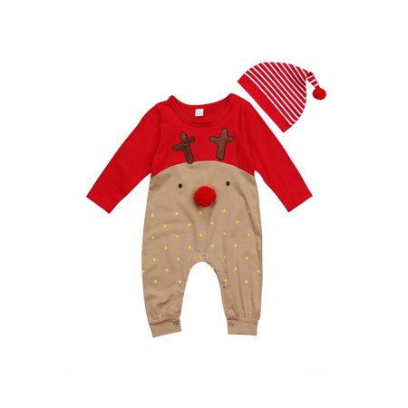 Afunbaby Infant Christmas Romper 2Pcs Newborn Baby Jumpsuit Hat Outfits Christmas Deer Long Sleeve Clothes Sets
Afunbaby Infant Christmas Romper 2Pcs Newborn Baby Jumpsuit Hat Outfits Christmas Deer Long Sleeve Clothes Sets