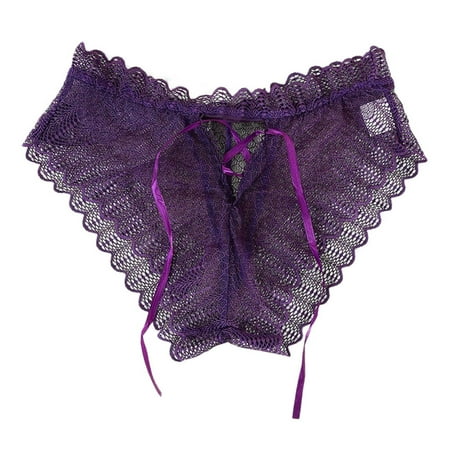 Sehao Lace Panties For Women Ladies Underware Low Waisted Comfortable Briefs Gifts For Her Purple XL
Sehao Lace Panties For Women Ladies Underware Low Waisted Comfortable Briefs Gifts For Her Purple XL
