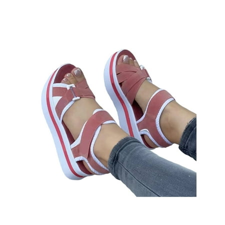 Ymiytan Women Sandal Beach Summer Shoe Thick Sole Platform Sandals Daily Fashion Lightweight Open Toe Casual Shoes Pink 7.5
Ymiytan Women Sandal Beach Summer Shoe Thick Sole Platform Sandals Daily Fashion Lightweight Open Toe Casual Shoes Pink 7.5