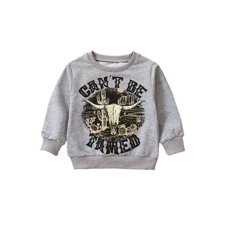 Jkerther Baby Boys Sweatshirt Long Sleeve Crew Neck Bull Head Letters Print Casual Pullover Tops
Jkerther Baby Boys Sweatshirt Long Sleeve Crew Neck Bull Head Letters Print Casual Pullover Tops