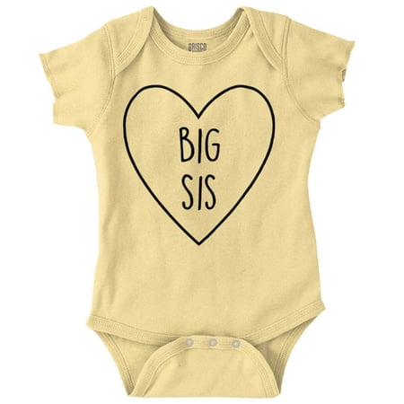 Big Sisters Sis Older Adorable Child Bodysuit Jumper Girls Infant Baby Brisco Brands 18M