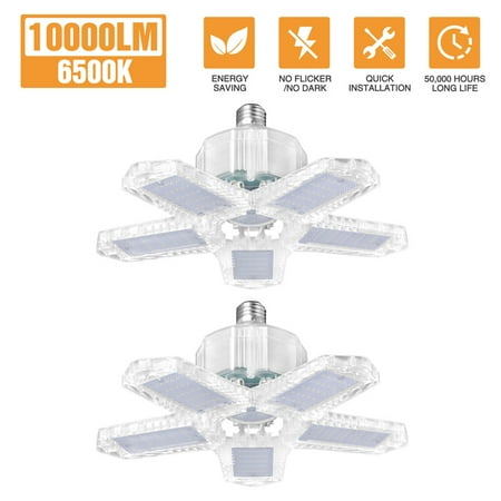 1/2pc Garage Light 80W/100W Deformable Foldable E26/E27 Ceiling Lamp with 5 Adjustable Panels 8000LM for Indoor Outdoor
1/2pc Garage Light 80W/100W Deformable Foldable E26/E27 Ceiling Lamp with 5 Adjustable Panels 8000LM for Indoor Outdoor