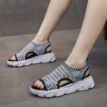 XIAQUJ Dropshipping Custom Logo Roma Mesh Knitted Breathable Black Wedge Sandals Women Sports Sandals Sandals for Women Grey 9(42)
XIAQUJ Dropshipping Custom Logo Roma Mesh Knitted Breathable Black Wedge Sandals Women Sports Sandals Sandals for Women Grey 9(42)