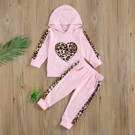 One opening 2 Pcs Infant Leopard Print Outfits Baby Heart Pattern Long Sleeve Hoodie + Trousers
One opening 2 Pcs Infant Leopard Print Outfits Baby Heart Pattern Long Sleeve Hoodie + Trousers