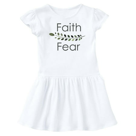 Inktastic Faith Over Fear with Laurels Gift Baby Girl Dress