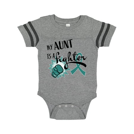 Inktastic Ovarian Cancer Awareness My Aunt s a Fighter Gift Baby Boy or Baby Girl Bodysuit
Inktastic Ovarian Cancer Awareness My Aunt s a Fighter Gift Baby Boy or Baby Girl Bodysuit