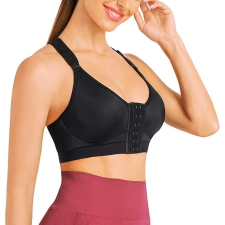 Irisnaya Postoperative Bra for Women Front Closure Sport Bra Removable Padded Bra Wirefree Post Surgery Bra(Black Small)
Irisnaya Postoperative Bra for Women Front Closure Sport Bra Removable Padded Bra Wirefree Post Surgery Bra(Black Small)