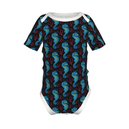 Adobk Blue Seahorse Print Baby Climbing Clothes Jumpsuit Rompers Classic Rompers Child Short sleeve Bodysuits-3 Months
Adobk Blue Seahorse Print Baby Climbing Clothes Jumpsuit Rompers Classic Rompers Child Short sleeve Bodysuits-3 Months