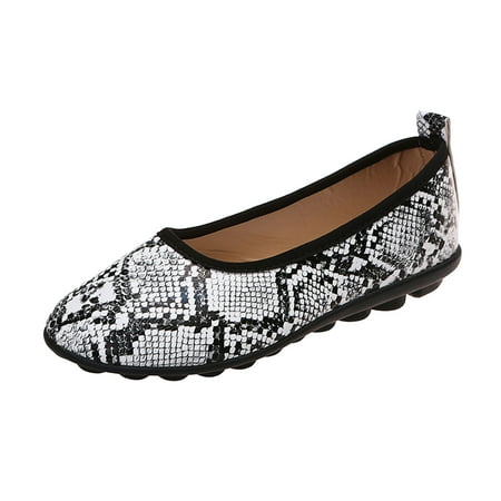 AnuirheiH Women Shoes Round Toe Retro Snake Print Easy To Put On And Take Off Lazy Casual Shoes Clearance Under $10
AnuirheiH Women Shoes Round Toe Retro Snake Print Easy To Put On And Take Off Lazy Casual Shoes Clearance Under $10
