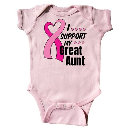 Inktastic Breast Cancer Awareness I Support My Great Aunt Pink Ribbon Gift Baby Boy or Baby Girl Bodysuit
Inktastic Breast Cancer Awareness I Support My Great Aunt Pink Ribbon Gift Baby Boy or Baby Girl Bodysuit