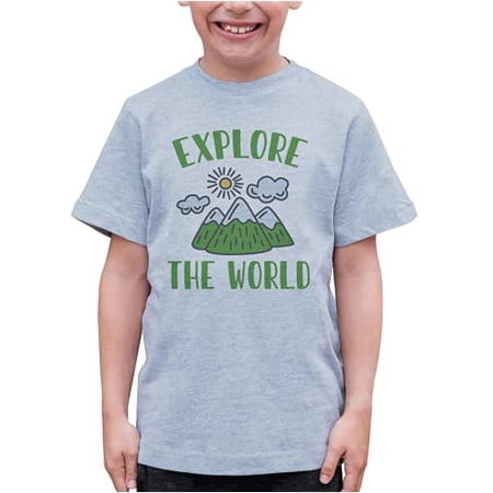 7 ate 9 Apparel Kids Explore The World Travel Grey T-Shirt
7 ate 9 Apparel Kids Explore The World Travel Grey T-Shirt