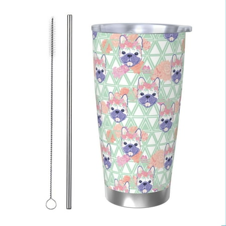 Vsdgher Bulldog 20 Oz Stainless Steel Vacuum Insulated Travel Mug Coffee Cup for Home Office Outdoor Works Great for Ice Drinks and Hot Beverage -Straw Two-piece Set
Vsdgher Bulldog 20 Oz Stainless Steel Vacuum Insulated Travel Mug Coffee Cup for Home Office Outdoor Works Great for Ice Drinks and Hot Beverage -Straw Two-piece Set