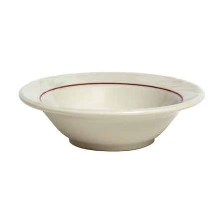 Tuxton China YBD-052 Monterey 5.25 in. Embossed Pattern China Fruit Dish - American White with Berry Band - 3 Dozen
Tuxton China YBD-052 Monterey 5.25 in. Embossed Pattern China Fruit Dish - American White with Berry Band - 3 Dozen