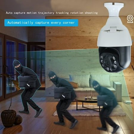 Tiitstoy E27 Bulb Camera 1080P Security Camera System 360 Degree Wireless Home Surveillance Cameras 2.4G WiFi Full Color Day and Night Smart Motion Detection
Tiitstoy E27 Bulb Camera 1080P Security Camera System 360 Degree Wireless Home Surveillance Cameras 2.4G WiFi Full Color Day and Night Smart Motion Detection