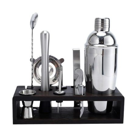Cocktail Shaker Set 10-Piece Bartender Kit with Stand Stainless Steel Cocktail Set for Home Bars
Cocktail Shaker Set 10-Piece Bartender Kit with Stand Stainless Steel Cocktail Set for Home Bars