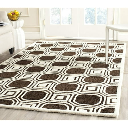 Safavieh Precious Collection PRE153H Handmade Charcoal Polyester Area Rug (8' x 10')