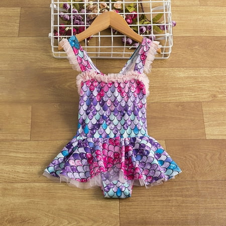 QISIWOLE Toddler Baby Girls Summer Beach Mermaid Print Cute Princess Mesh One-Piece Swimsuit Flash picks
QISIWOLE Toddler Baby Girls Summer Beach Mermaid Print Cute Princess Mesh One-Piece Swimsuit Flash picks