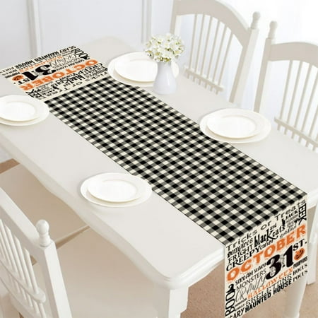 Happy Halloween Table Runner 12x72 Inch Halloween Gnome Spider Web Tabletop Scarf Orange Home Kitchen Decor Fall Halloween Pumpkin Spooky Skull Farmhouse Burlap Dining Table Decorations
Happy Halloween Table Runner 12x72 Inch Halloween Gnome Spider Web Tabletop Scarf Orange Home Kitchen Decor Fall Halloween Pumpkin Spooky Skull Farmhouse Burlap Dining Table Decorations