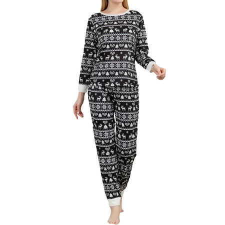 Liliz Family Matching Christmas Pajamas Set Christmas Tree Snowflake Elk Print Long Sleeve Tops + Long Pants Sleepwear Suit
Liliz Family Matching Christmas Pajamas Set Christmas Tree Snowflake Elk Print Long Sleeve Tops + Long Pants Sleepwear Suit