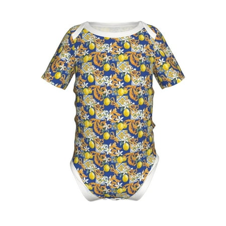 Yiaed Sicilian Style Print Infant Climbing Short Sleeve Onesie One-Piece Baby Bodysuit Clothes 0-12 Months -9M
Yiaed Sicilian Style Print Infant Climbing Short Sleeve Onesie One-Piece Baby Bodysuit Clothes 0-12 Months -9M