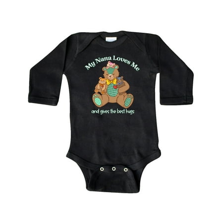 Inktastic My Nana Loves Me And Gives The Best Hugs Teddy Bear Gift Baby Boy or Baby Girl Long Sleeve Bodysuit
Inktastic My Nana Loves Me And Gives The Best Hugs Teddy Bear Gift Baby Boy or Baby Girl Long Sleeve Bodysuit