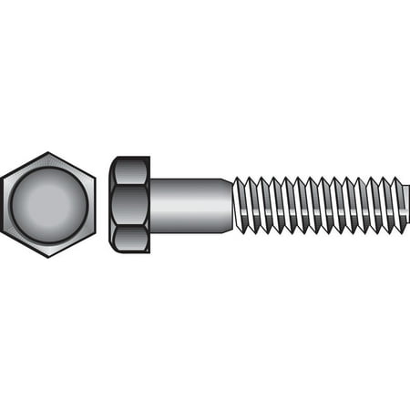 The Hillman Group 5/8 Zinc Plated Steel Hex Bolt