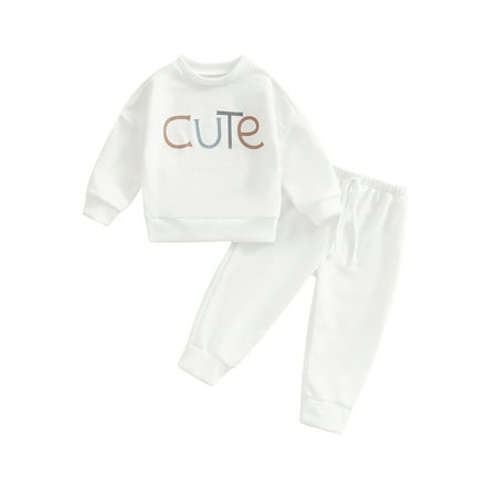Toddler Baby Boy Girl Clothes Winter Solid Color Long Sleeve Pullover Sweatshirt Pants 2Pcs Fall Outfits Set
Toddler Baby Boy Girl Clothes Winter Solid Color Long Sleeve Pullover Sweatshirt Pants 2Pcs Fall Outfits Set
