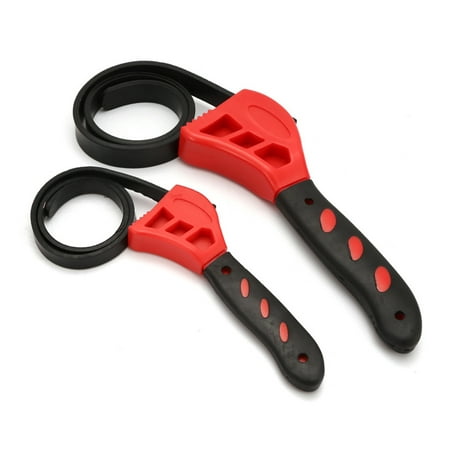 Tmosphere 2 Pieces Rubber Strap Wrench Set Professional Simple Opening Wrenches Adjustable Belt Spanner Hand Tool Accessory Red
Tmosphere 2 Pieces Rubber Strap Wrench Set Professional Simple Opening Wrenches Adjustable Belt Spanner Hand Tool Accessory Red