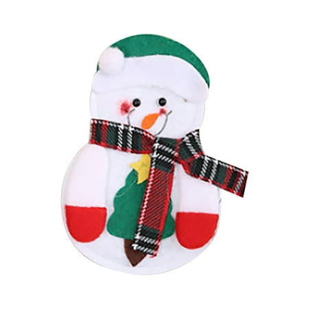 Eguiwyn Cloth Christmas Cutlery Set And Fork Set Christmas Table Set Decoration Tableware Old Man Snowman Christmas Decoration Supplies White
Eguiwyn Cloth Christmas Cutlery Set And Fork Set Christmas Table Set Decoration Tableware Old Man Snowman Christmas Decoration Supplies White