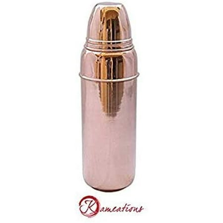 Kameations Traveller s Pure Copper Water Bottle With Cup For Ayurvedic Health Benefits
Kameations Traveller s Pure Copper Water Bottle With Cup For Ayurvedic Health Benefits