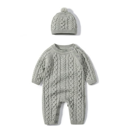 WZHKSN Child Sweater Newborn Toddler Baby Girls Boys Solid Spring Winter Long Sleeve Button Knit Romper Jumpsuit Hat Clothes Coat
WZHKSN Child Sweater Newborn Toddler Baby Girls Boys Solid Spring Winter Long Sleeve Button Knit Romper Jumpsuit Hat Clothes Coat