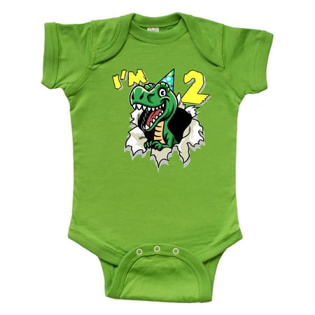 Inktastic I m 2 Dinosaur Gift Baby Boy or Baby Girl Bodysuit