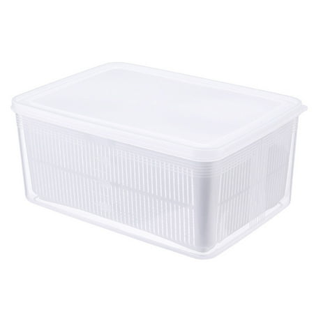 SUNRI Multifunctional Plastic Basket Container with Lid Vegetable Fruit Drain Basket
SUNRI Multifunctional Plastic Basket Container with Lid Vegetable Fruit Drain Basket