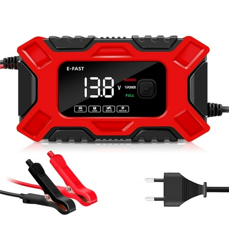 12V Automatic Smart Charger For AGM/GEL Battery Car Motorcycle Repair Battery
12V Automatic Smart Charger For AGM/GEL Battery Car Motorcycle Repair Battery