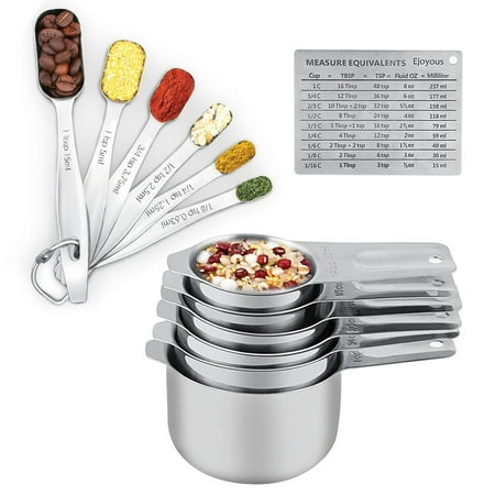 esptrs Measuring Cups and Measuring Spoons Set Ejoyous 304 Stainless Steel 13 Pieces Kitchen Measuring Measuring cups and spoons set
esptrs Measuring Cups and Measuring Spoons Set Ejoyous 304 Stainless Steel 13 Pieces Kitchen Measuring Measuring cups and spoons set