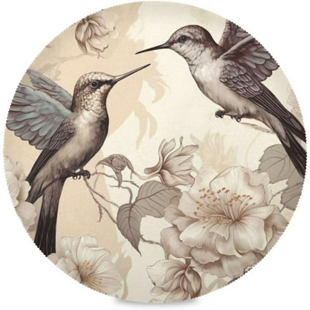 Tangkunup Retro Hummingbird Round Placemats - 4 Pack Non-Slip Table Mat Heat and Stain Resistant Placemat for Table Home Decoration 15.4 Inches
Tangkunup Retro Hummingbird Round Placemats - 4 Pack Non-Slip Table Mat Heat and Stain Resistant Placemat for Table Home Decoration 15.4 Inches